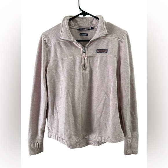Vineyard Vines pink quarter zip pink sweatshirt - Picture 1 of 4